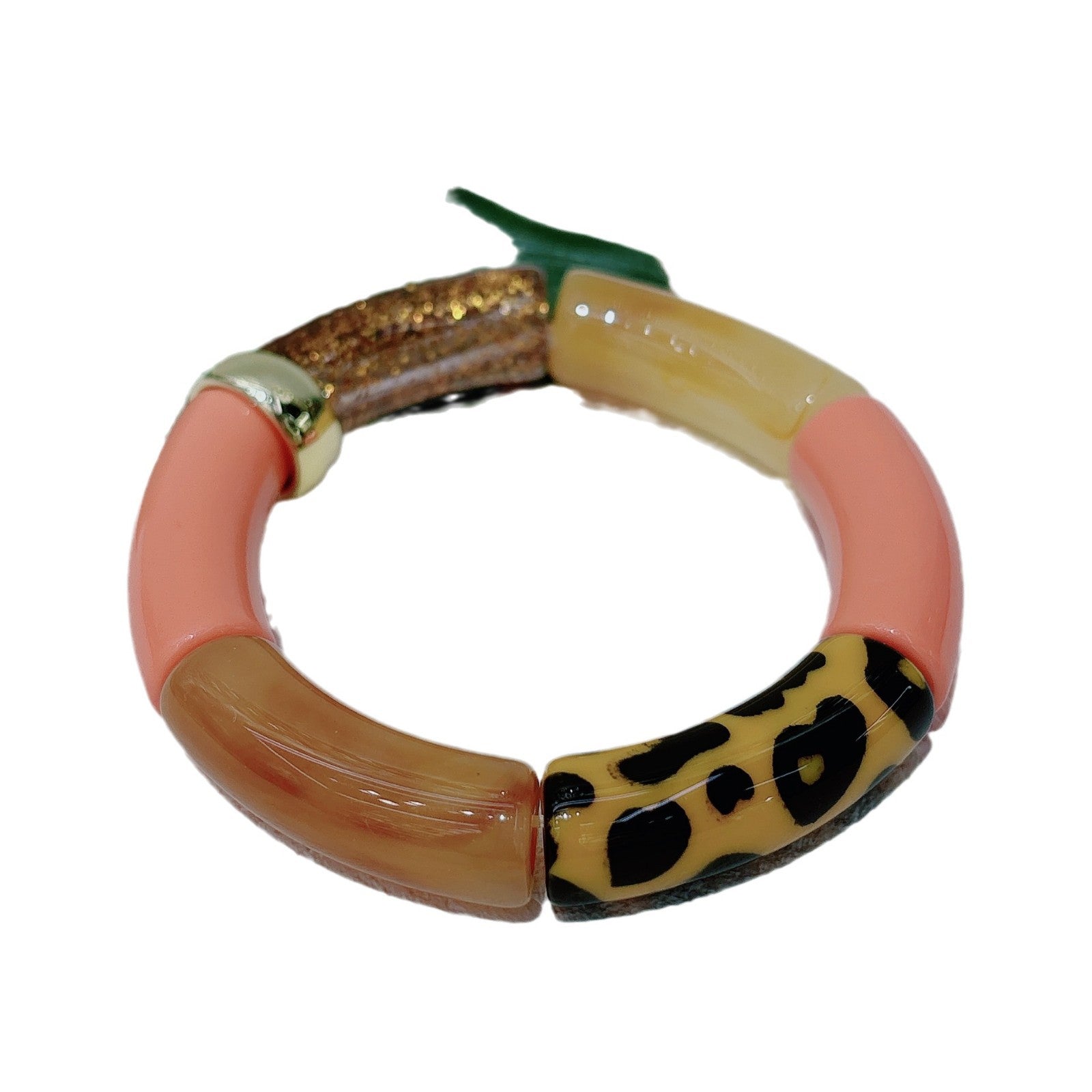 Wholesale Fashion Personality New Leopard Bend Tube Bracelet